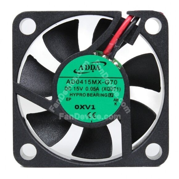 ADDA AD0415MX-G70 DC 15V 0.05A 4010 Axial HYPRO Bearing Cooling Fan