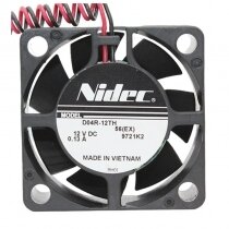 Nidec D04R-12TH DC 12V 0.13A 2 Wires / 3 Wires Axial Cooling Fan