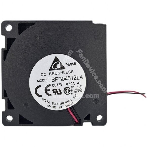 Delta BFB04512LA DC 12V 0.10A 2 Wires Blower Cooling Fan
