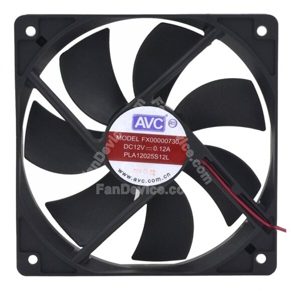 AVC FX00000730 PLA12025S12L DC 12V 0.12A 12025 Axial Cooling Fan