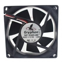Gryphon GDA8025-24BB DC 24V 0.15A 3.6W 8025 Axial Cooling Fan