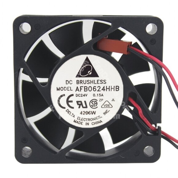 Delta AFB0624HHB DC 24V 0.15A 6015 Axial Brushless Cooling Fan