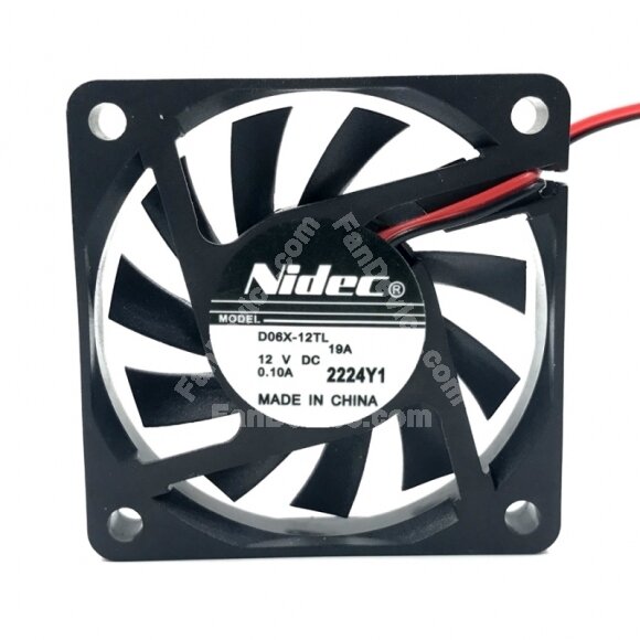 Nidec D06X-12TL DC 12V 0.10A 2 Wires / 3 Wires Axial Cooling Fan
