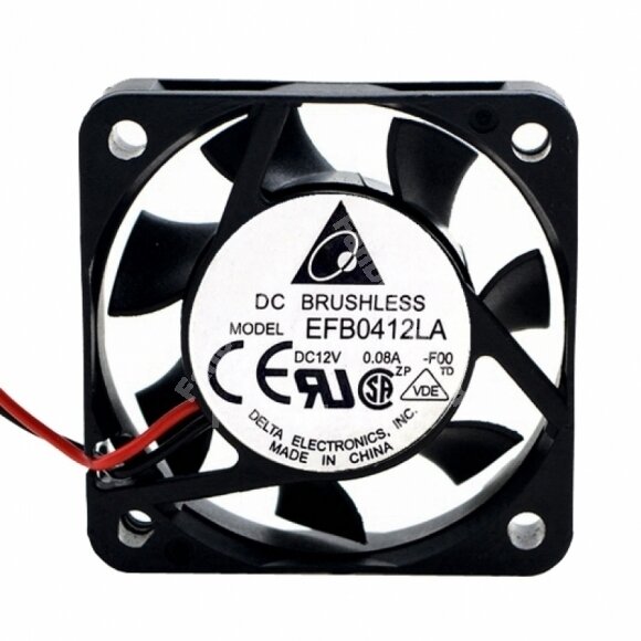 Delta EFB0412LA DC 12V 0.08A 2 Wires / 3 Wires Axial Cooling Fan
