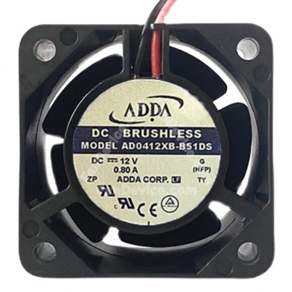 ADDA AD0412XB-B51DS 12V 0.80A 4028 DC Brushless Axial Cooling Fan