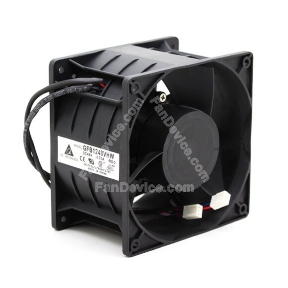 Delta GFB1248VHW-ROO DC 48V 0.93A 3 Wires Axial Cooling Fan