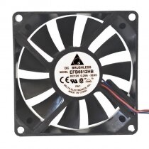 Delta EFB0812HB DC 12V 0.25A 8015 Axial Brushless Cooling Fan