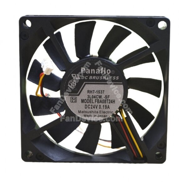 Panaflo FBA08T24H DC 24V 0.19A 2 Wires / 3 Wires Axial Cooling Fan
