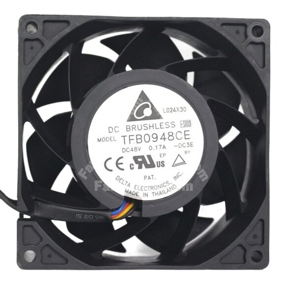 Delta TFB0948CE DC 48V 0.17A 9038 Axial Brushless Cooling Fan