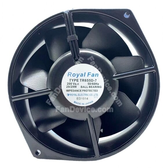 Royal Fan TR655D-7 AC 200V 29W Axial Cooling Fan