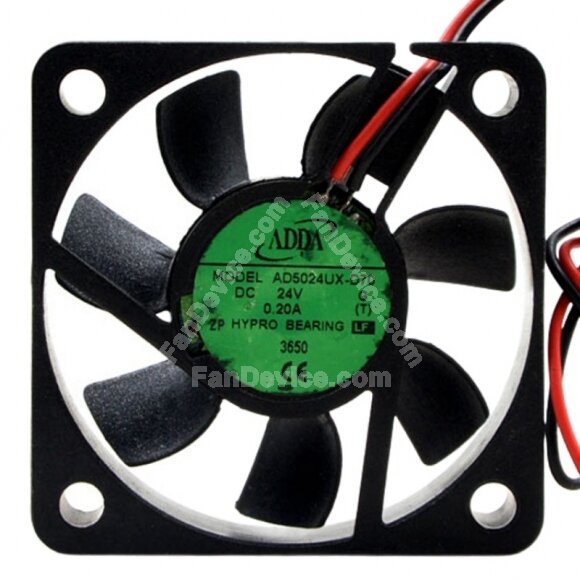 ADDA AD5024UX-D70 DC 24V 0.20A 5015 Axial HYPRO Bearing Cooling Fan