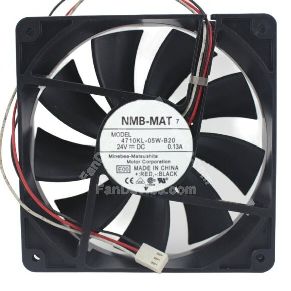 NMB-MAT 4710KL-05W-B20 DC 24V 0.13A 12025 Axial Cooling Fan