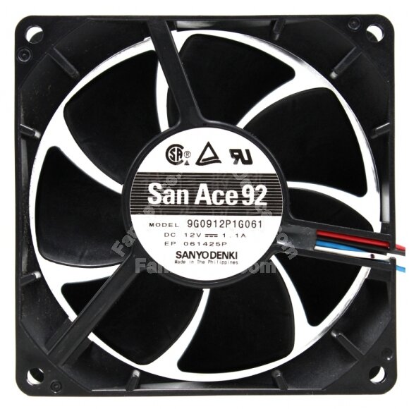 Sanyo Denki San Ace 92 9G0912P1G061 DC 12V 1.1A 9038 Axial Cooling Fan