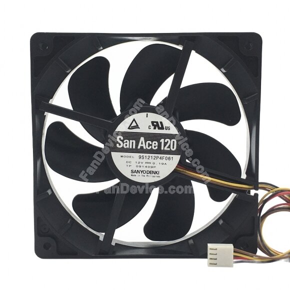 Sanyo Denki San Ace 120 9S1212P4F061 DC 12V 0.19A 12025 Axial Cooling Fan