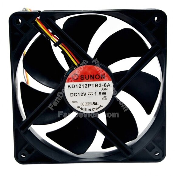 Sunon KD1212PTB3-6A .GN DC 12V 1.9W 12025 Axial Cooling Fan