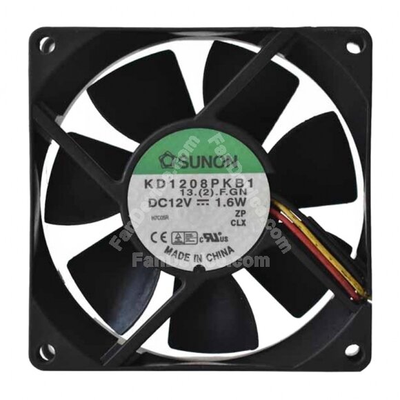 Sunon KD1208PKB1 13.(2).F.GN DC 12V 1.6W 8020 Axial Cooling Fan