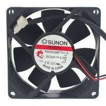 Sunon PMD2408PTV1-A DC 24V 5.3W 8025 Axial Cooling Fan