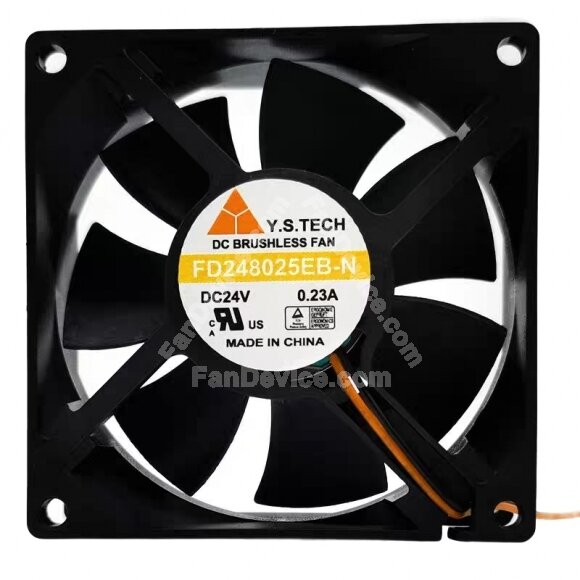 Y.S.TECH FD248025EB-N DC 24V 0.23A 8025 Axial Brushless Cooling Fan