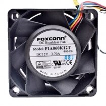 Foxconn PIA060K12T DC 12V 3.70A 6038 Brushless Axial Cooling Fan