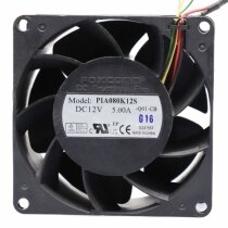 Foxconn PLA080K12S DC 12V 5.00A 8038 Brushless Axial Cooling Fan