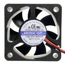 JAMICON JF0515B2L-PR DC 24V 0.11A 5015 Dual Ball Bearing Axial Cooling Fan