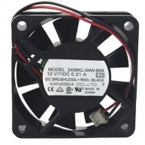 NMB 2406KL-04W-B59 12V 0.21A 6015 Axial DC Brushless Cooling Fan