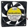 Sanyo Denki 9WS0824H402 DC 24V 0.09A 8025 Axial Cooling Fan