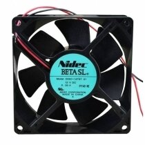 Nidec D09C-12PS7 DC 12V 0.50A 2 Wires Axial Cooling Fan
