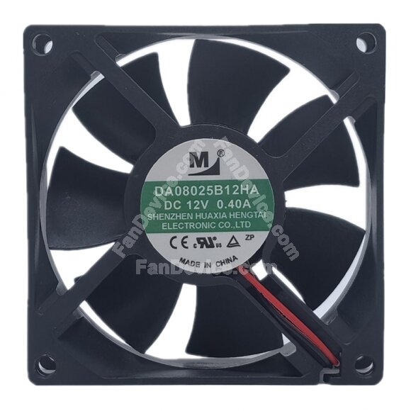 YM DA08025B12HA DC 12V 0.40A 8025 Axial Cooling Fan