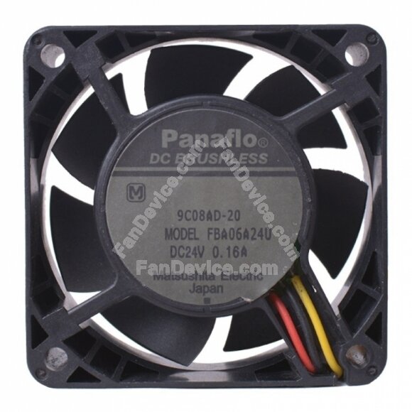 Panaflo FBA06A24U DC 24V 0.16A 2 Wires / 3 Wires Axial Cooling Fan