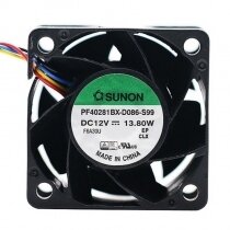Sunon PF40281BX-D086-S99 DC 12V 13.80W 2 Wires / 3 Wires / 4 Wires Axial Cooling Fan