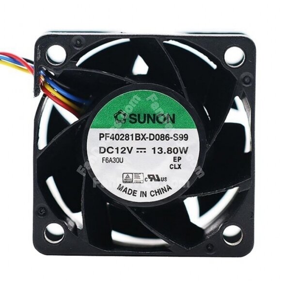 Sunon PF40281BX-D086-S99 DC 12V 13.80W 2 Wires / 3 Wires / 4 Wires Axial Cooling Fan