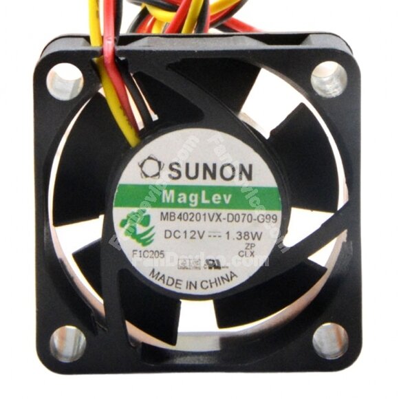 Sunon Maglev MB40201VX-D070-G99 DC 12V 1.38W 4020 Axial Cooling Fan