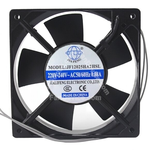 JIA FENG JF12025HA2HSL AC 220V-240V 0.08A 12025 Axial Cooling Fan