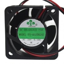 POWERYEAR PY-4020H24S DC 24V 0.10A 4020 Axial Brushless Cooling Fan