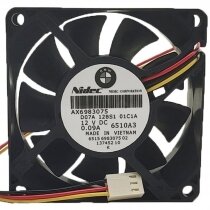 Nidec D07A 12BS1 01C1A DC 12V 0.09A 2 Wires / 3 Wires Axial Cooling Fan