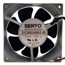 Servo D1238B24B9AS-00 DC 24V 0.82A 2 Wires / 3 Wires Axial Cooling Fan