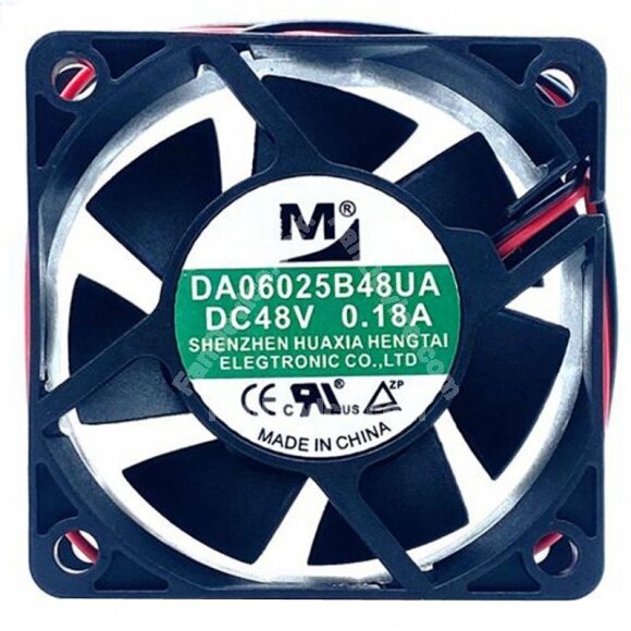 YM DA06025B48UA DC 48V 0.18A 2 Wires Axial Cooling Fan