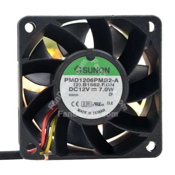Sunon PMD1206PMB2-A DC 12V 7.0W 2 Wires / 3 Wires Axial Cooling Fan