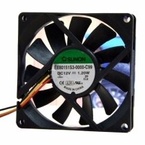 Sunon EE80151S3-0000-C99 DC 12V 1.20W 2 Wires / 3 Wires Axial Cooling Fan
