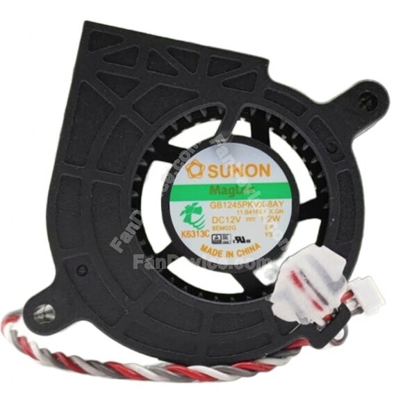 Sunon GB1245PKVX-8AY DC 12V 1.2W 3 Wires Blower Cooling Fan