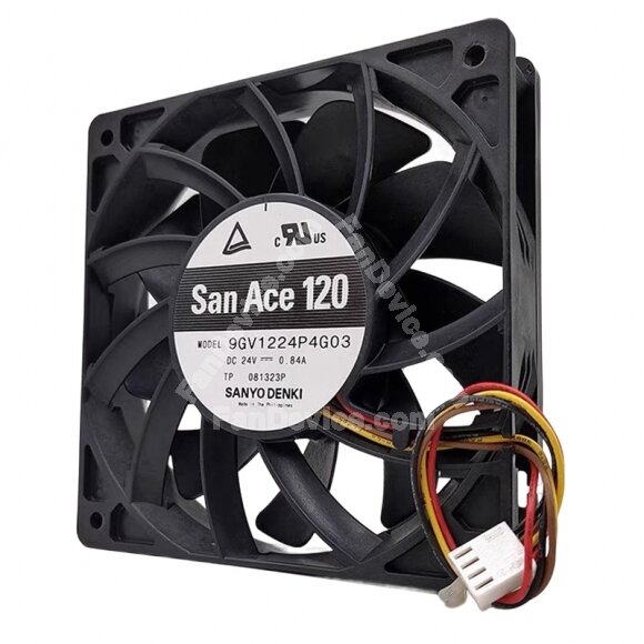 Sanyo Denki San Ace 120 9GV1224P4G03 DC 24V 0.84A 12025 Axial Cooling Fan