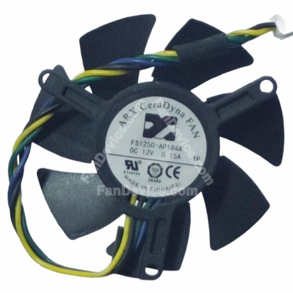 ARX FS1250-AP184A DC 12V 0.15A 4 Wires Axial Cooling Fan