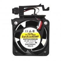 Sanyo Denki 9WF0424S604B A90L-0001-0566#A DC 24V 0.11A 3 Wires Axial Cooling Fan