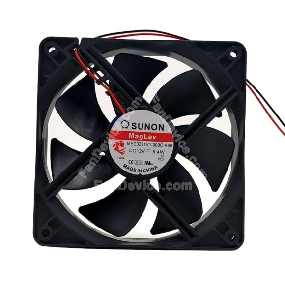 Sunon MEC0251V1-000C-A99 DC 12V 5.4W 2 Wires / 3 Wires Axial Cooling Fan