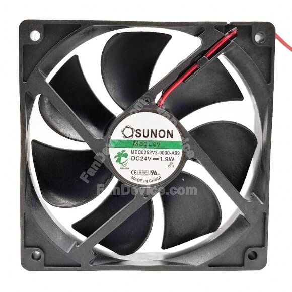 Sunon MEC0252V3-0000-A99 DC 24V 1.9W 2 Wires Axial Cooling Fan