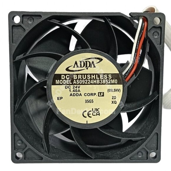 ADDA AS09224HB3852M0 DC 24V 1.40A 9038 Brushless Axial Cooling Fan