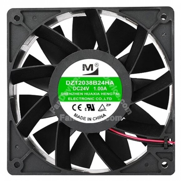 YM DZ12038B24HA DC 24V 1.00A 12038 Axial Cooling Fan