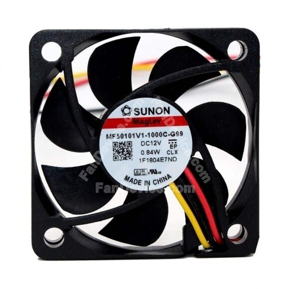 SUNON MF50101V1-1000C-G99 DC 12V 0.84W 3 Wires Axial Cooling Fan