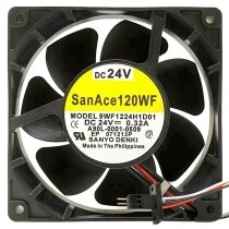 Sanyo Denki 9WF1224H1D01 A90L-0001-0509 DC 24V 0.32A 12038 Axial Fan